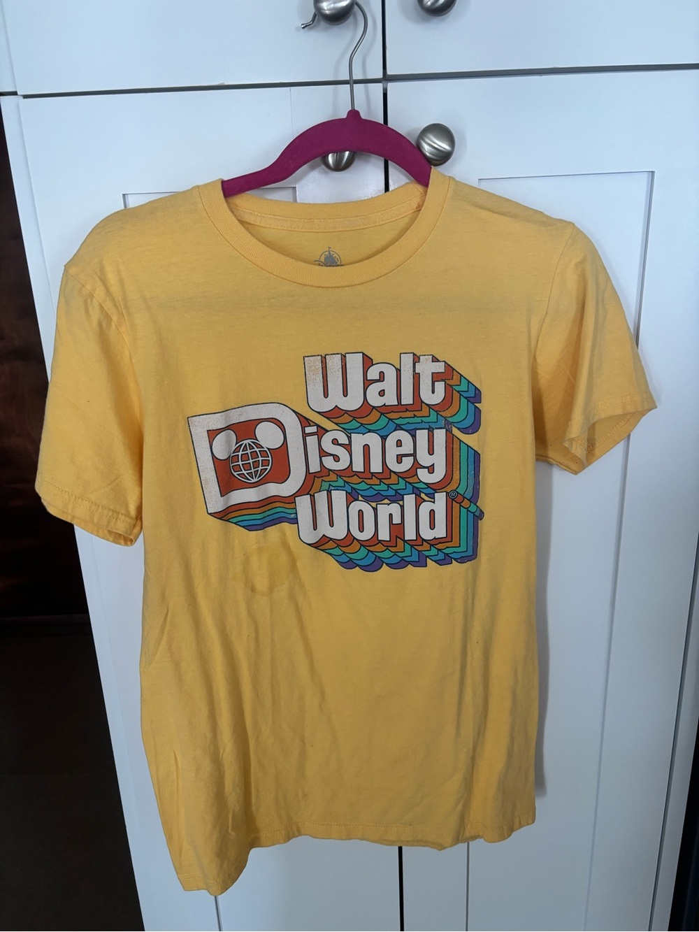 Disney Yellow Walt Disney World Retro Graphic Tee